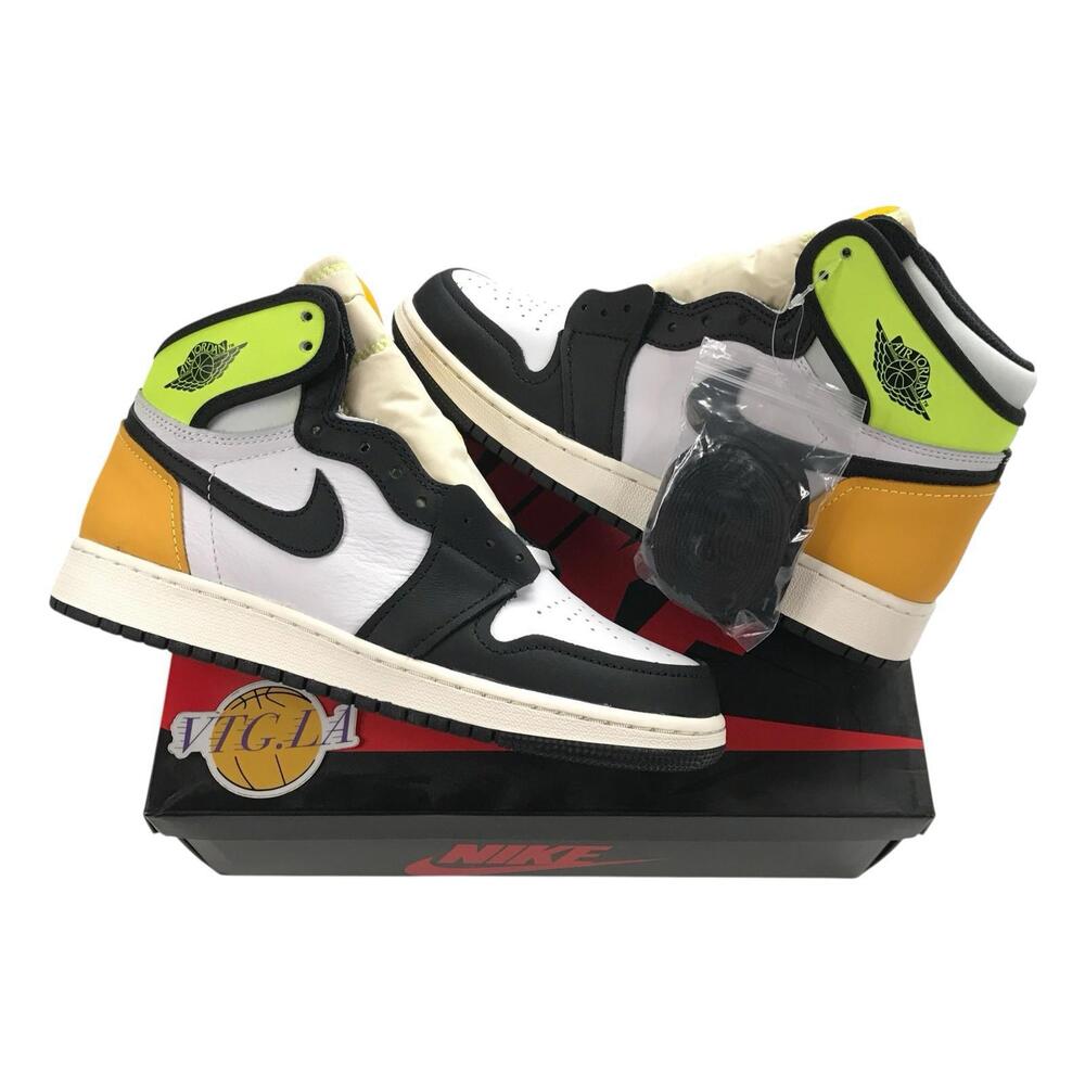 Size 6Y - Jordan 1 Retro High OG Volt Nike 6 Youth Swoosh Travis NEW! 575441 118